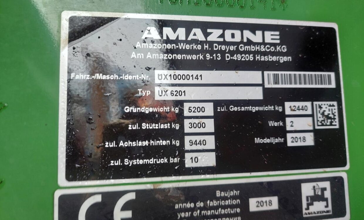 Trailed sprayer Amazone UX 6201 Super - 24-30-36m: picture 15