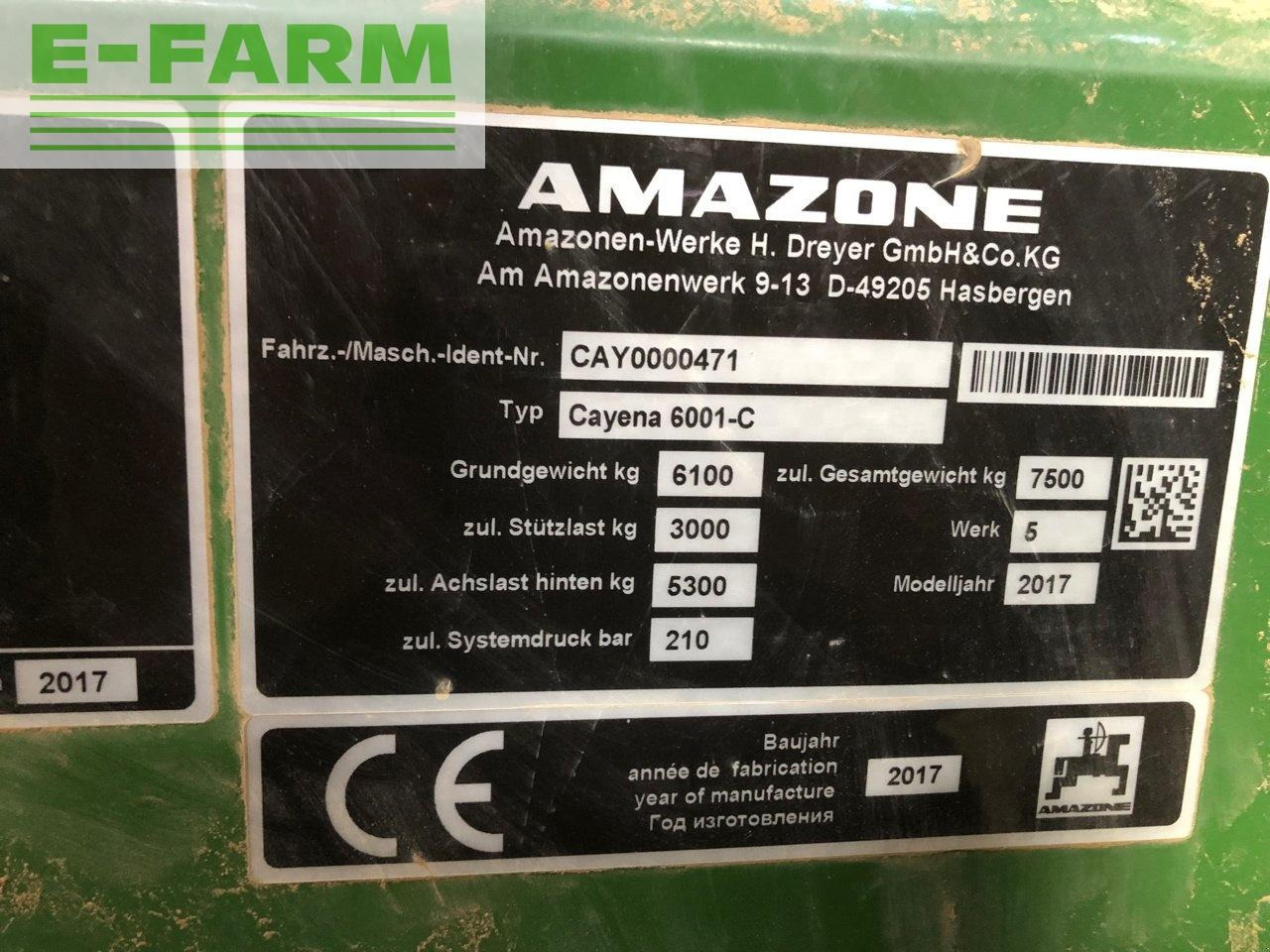 Precision sowing machine Amazone cayenna 6001-c: picture 6