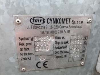 Manure spreader Cynkomet N-233/6: picture 1