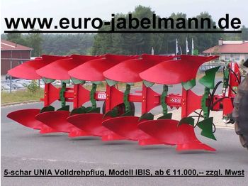 New Plow Unia Volldrehpflüge, Ibis, NEU, 3 - 9 Schare, Dreipun: picture 1