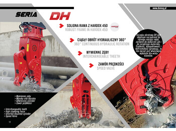 New Demolition shears for Excavator DEMOQ DH08 Hydraulic Rotating Pulveriser Crusher 650 KG: picture 4