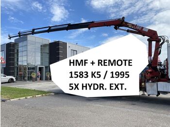 Truck mounted crane HMF 1583 K5 + REMOTE CONTROL - 5X HYDRAULIC EXTE: picture 1