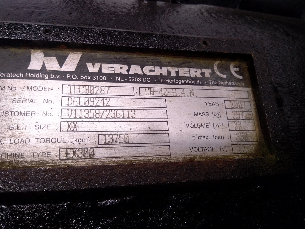 Quick coupler for Construction machinery Verachtert CW40H4N -: picture 4