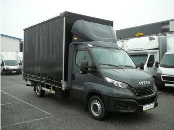 New Curtain side van Iveco Daily 35S18 Pritsche Plane Ladebordwand Navi: picture 1