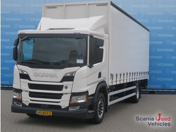 Closed box van SCANIA P 320 B4x2NA CURTAINSIDER PRITSCHE TAILGATE: picture 1