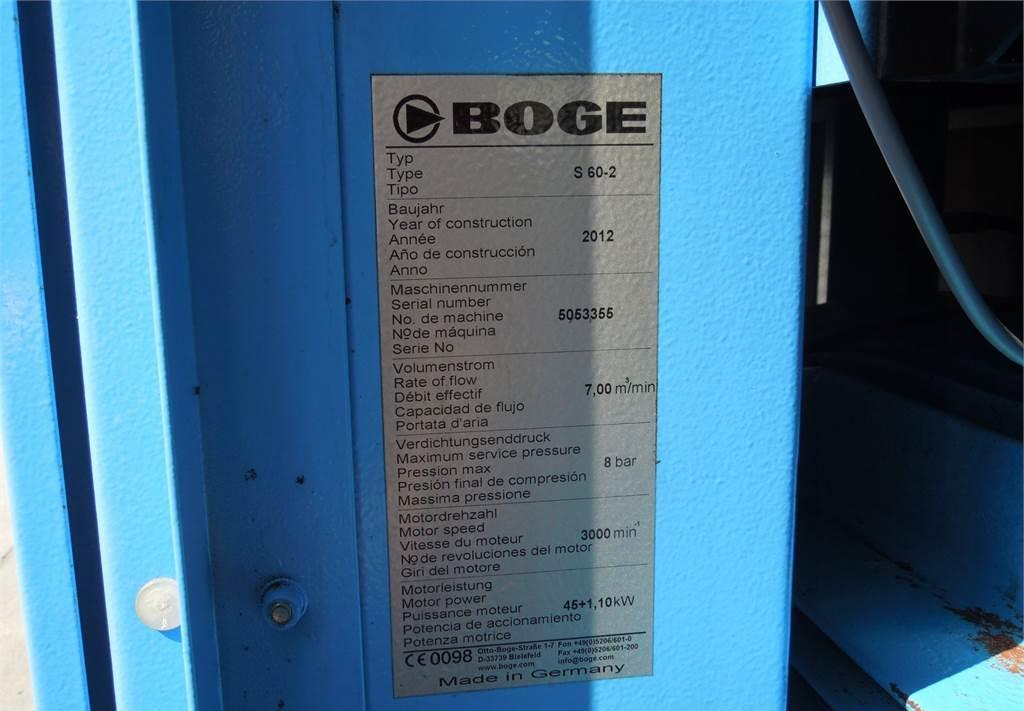 Air compressor Boge SPRĘŻARKA ŚRUBOWA S60-2 45KW 2012R: picture 3