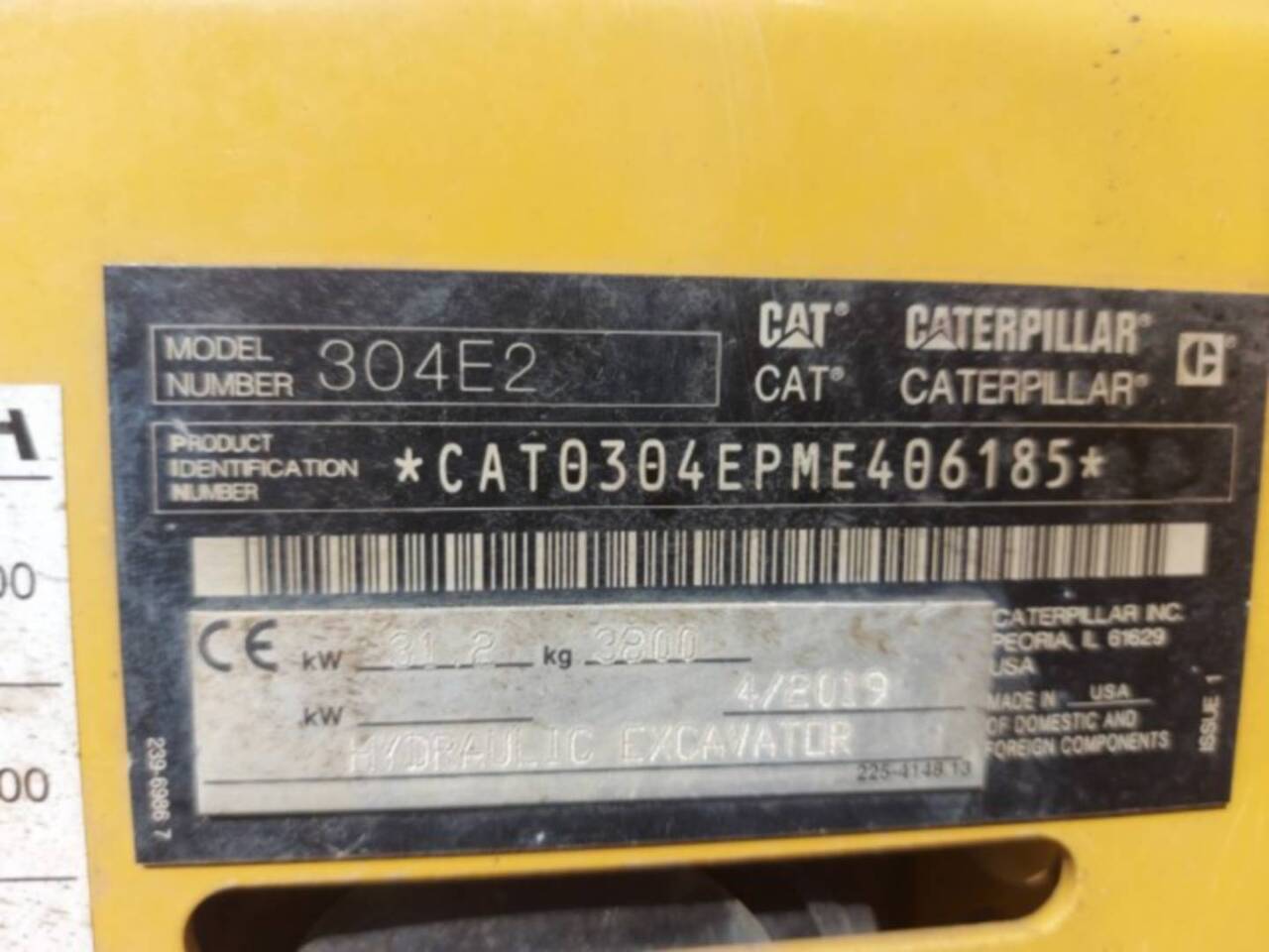 Crawler excavator CAT 304E2CR: picture 6