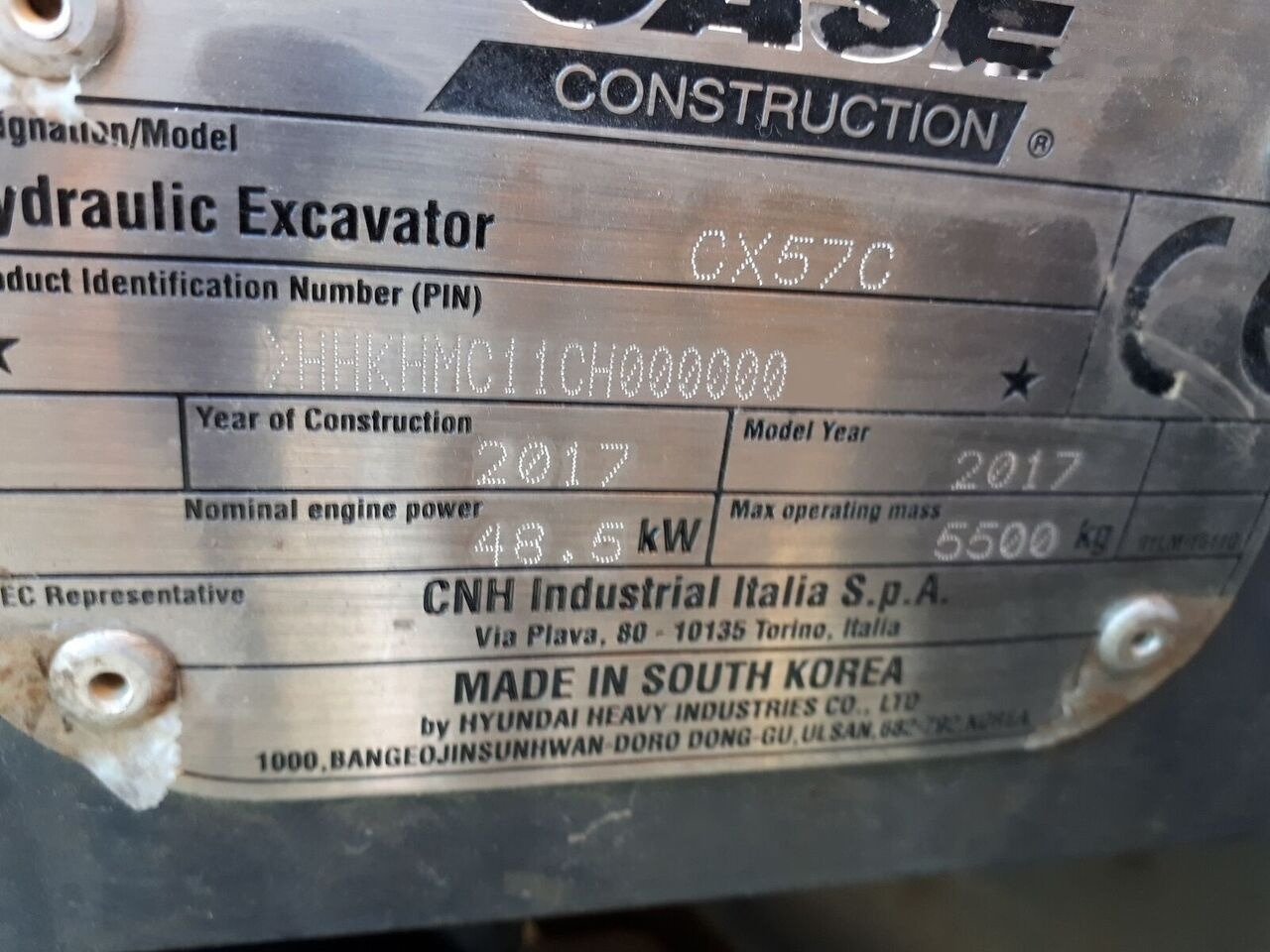 Mini excavator Case CX 57C: picture 15