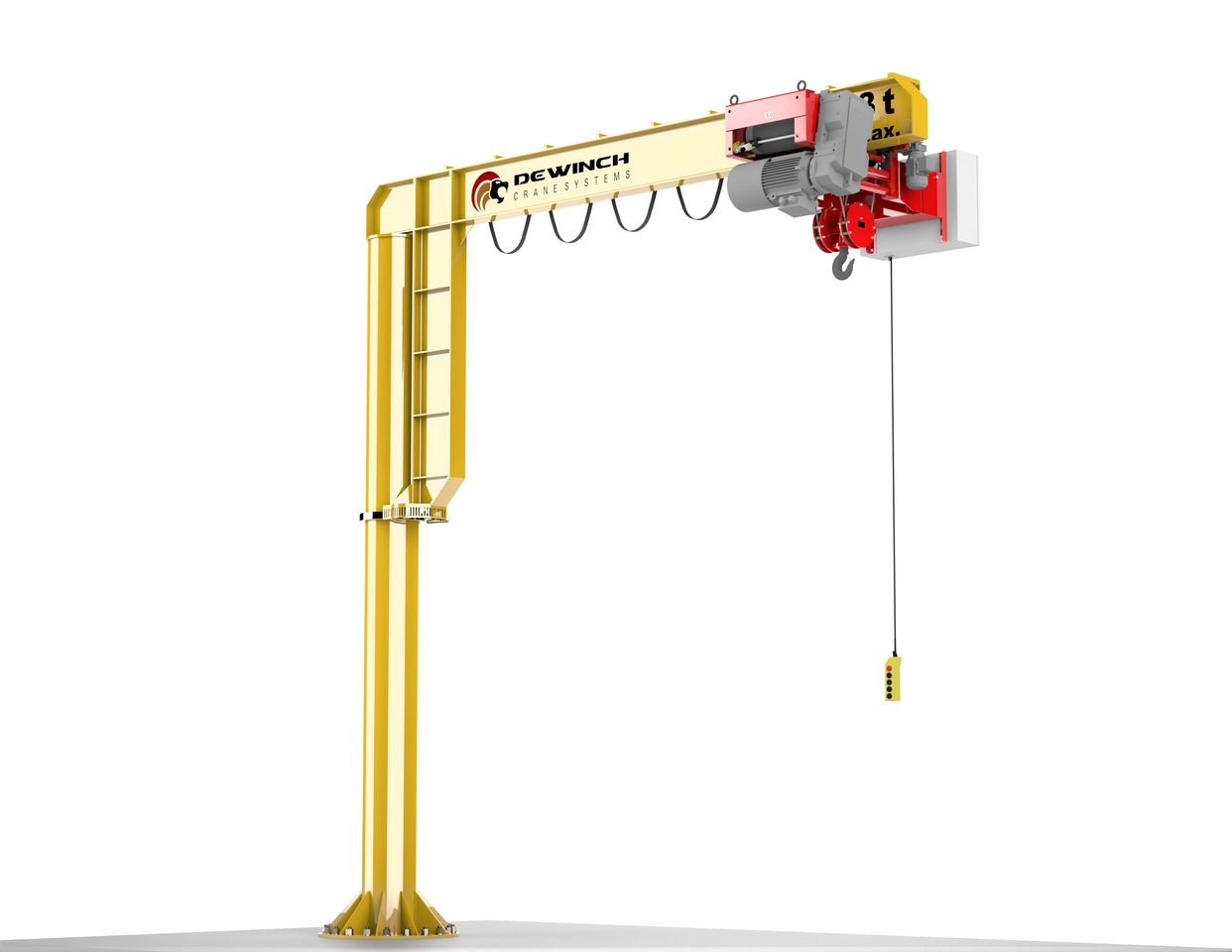 New Gantry crane DEWINCH Cable Pulling Winch-JIB Crane: picture 5