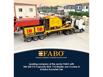 New Mobile crusher FABO MJK-110 MOBILE PRIMARY JAW CRUSHER READY IN STOCK: picture 1