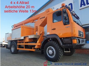 Truck mounted aerial platform MAN 10.163 4x4 Ruthmann 20m seitl.13m 1000V Isoliert: picture 1