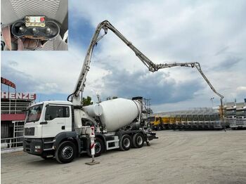 Concrete pump truck MAN TG-A 41.440 8x4 Pumi Deutsch, 28m, top: picture 1