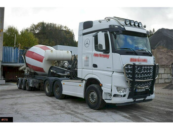 Concrete mixer truck Mercedes-Benz Arocs 2663 with Concrete trailer.: picture 1