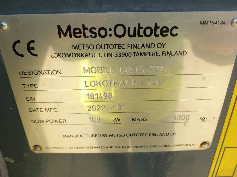 Jaw crusher Metso Lokotrack LT 96: picture 2