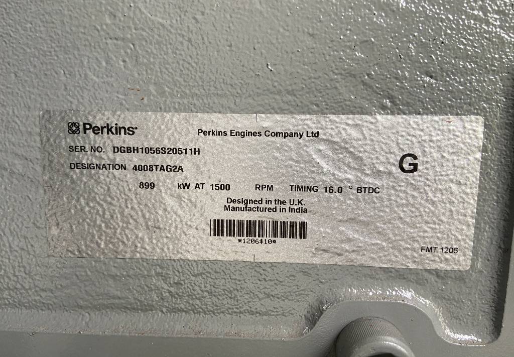 Generator set Perkins 4008TAG2A - 1100 kVA Generator - DPX-19820: picture 6