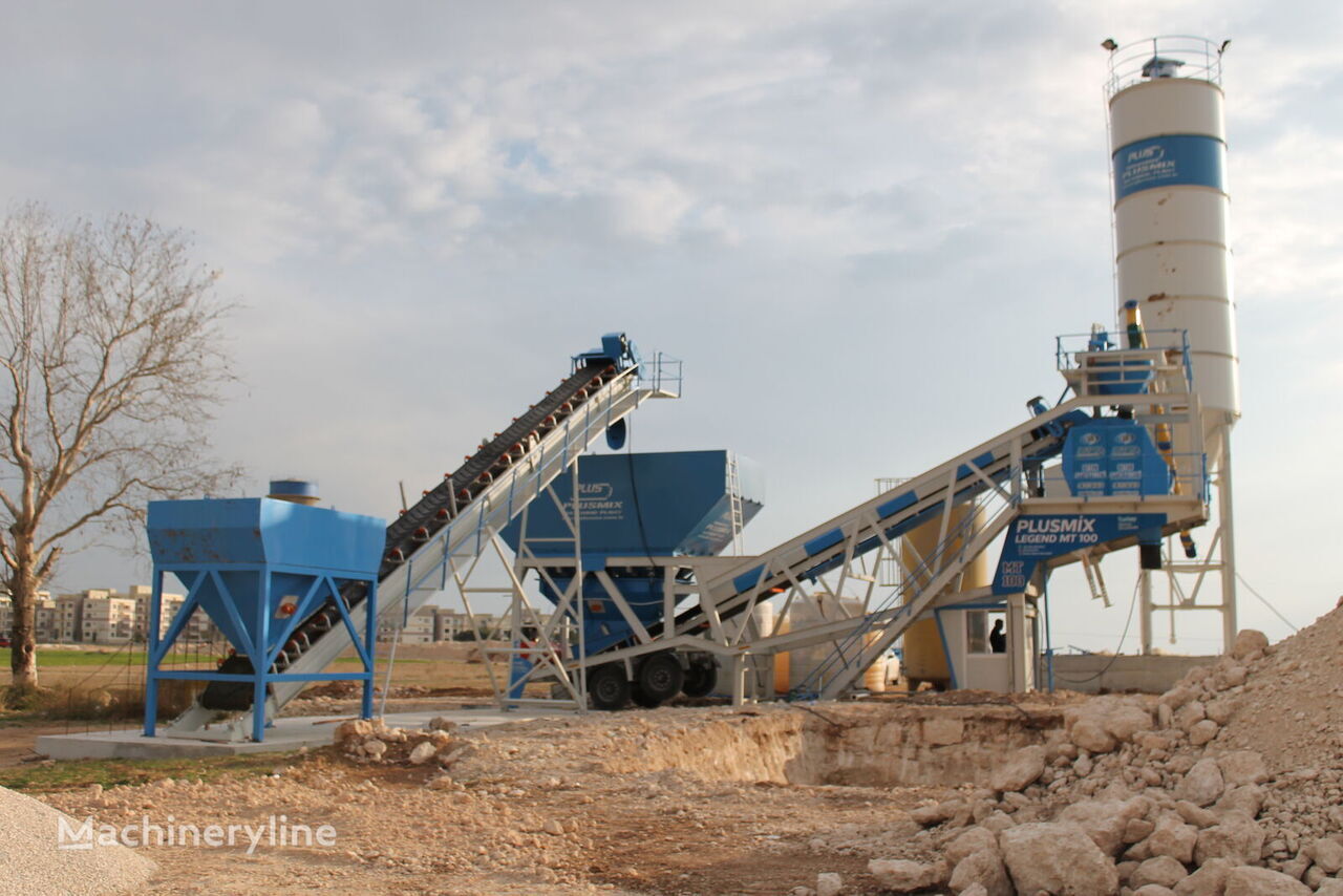 New Concrete plant Plusmix 100 m³/hour MOBILE Concrete Plant - BETONNYY ZAVOD - CENTRALE A: picture 11