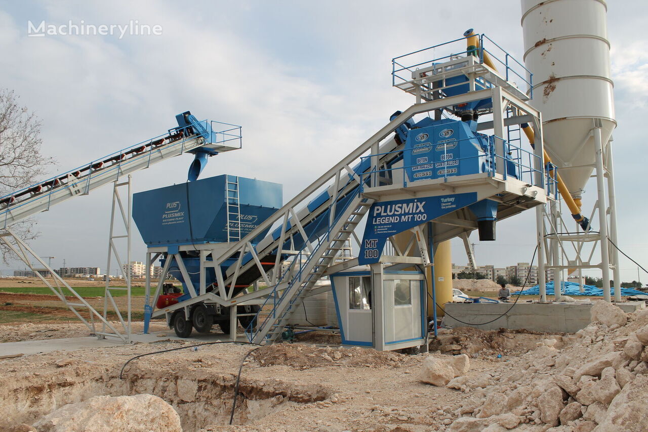 New Concrete plant Plusmix 100 m³/hour MOBILE Concrete Plant - BETONNYY ZAVOD - CENTRALE A: picture 10