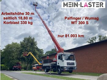 MAN 7.150 WT 300 S Wumag/ Palfinger seitl.  18.8 m  - Truck mounted aerial platform