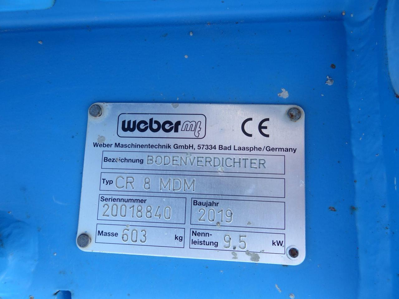 Vibratory plate Weber CR8 MDM: picture 6