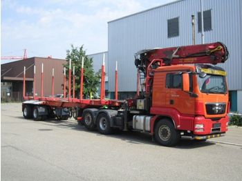 MAN TGS 26.480 6x4H-2 BL Langholzzug Epsilon E250L  - Forestry trailer