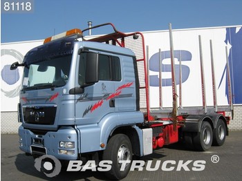 MAN TGS 33.480 L Manual Big Axle SteelSuspension Eur - Forestry trailer