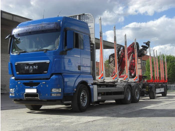 MAN TGX 26.440 mit Kran PENT 1000SH /Euro 5  - Forestry trailer