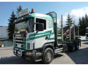 Scania 144G 530 6x4 do drewna drzewa lasu - Forestry trailer