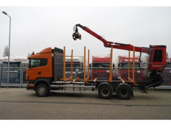 Scania R 480 6X4 FOR LOG TRANSPORT WITH JONSERED 1020 C - Forestry trailer