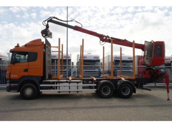 Scania R 480 6X4 WITH JONSERED CRANE - Forestry trailer