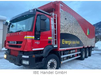 Forestry trailer, Truck Iveco 380T45 Trakker 8x4, E5,58m³ walking floor,schubb: picture 1