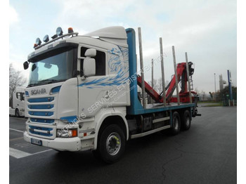 Forestry trailer, Crane truck Scania Scania R 730: picture 1