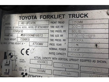 Diesel forklift Toyota 40-8FD45N: picture 3