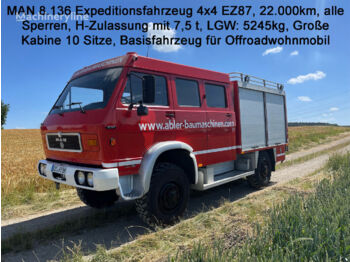 MAN 8.136 4x4 Expeditionsfzg. H-Zulassung 7,5t - fire truck