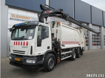 Garbage truck Ginaf C 3128 Euro 5 Hiab 21 ton/meter Kran: picture 1
