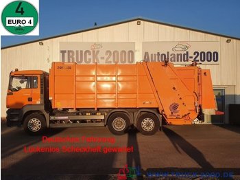 Garbage truck for transportation of garbage MAN TGA 26.320 Zoeller XXL+1.3 Schüttung TÜV 08-21: picture 1