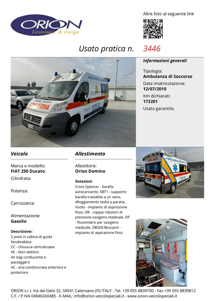 Ambulance ORION - ID 3446 FIAT 250 DUCATO: picture 6
