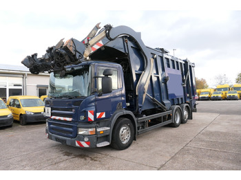 Garbage truck SCANIA B6X2 P 360 Frontlader Waage Faun Frontpress: picture 1