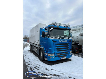 Vacuum truck Scania R410 Hvitfeld Larsen droge stoffen zuiger: picture 1
