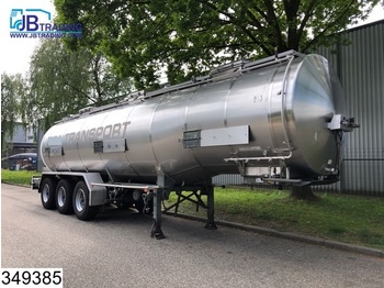 Tanker semi-trailer Burg Chemie 31000 Liter, Holvrieka, Isolated tank, 3 Compartments, Steel suspension: picture 1