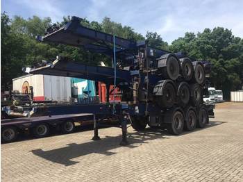 Dennison Stack of 3 units - 3-axle sliding container trailer - Container transporter/ Swap body semi-trailer