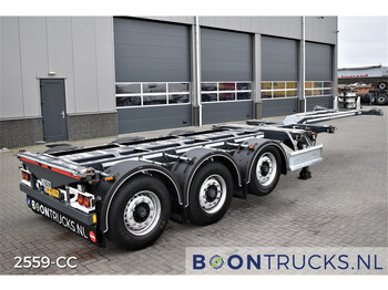 Container transporter/ Swap body semi-trailer D-Tec FLEXITRAILER | 2x20-30-40-45ft HC * DISC BRAKES * 3x EXTENDABLE * APK 09-2023: picture 1