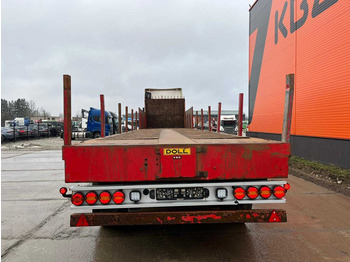 Dropside/ Flatbed semi-trailer Doll 93 H STEERED AXLES / PLATFORM L=13463 / EXTENDABLE: picture 5