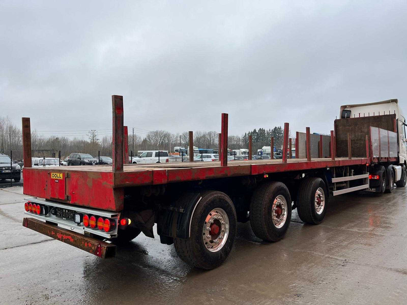 Dropside/ Flatbed semi-trailer Doll 93 H STEERED AXLES / PLATFORM L=13463 / EXTENDABLE: picture 4
