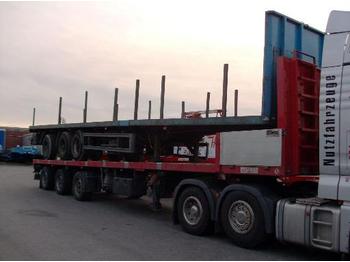  SDC 3-Achs-Sattelauflieger - teleskopierbar - Dropside/ Flatbed semi-trailer