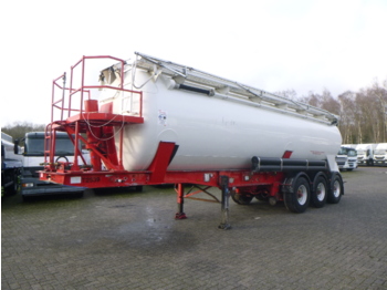Tanker semi-trailer for transportation of food Feldbinder Powder / sugar tank alu 41 m3 (tipping): picture 1
