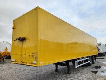 Closed box semi-trailer Floor FLO-12-18K1 - GeslotenOplegger - StuurAs - Luchtvracht - Rollerbanden - Goed werkend (O1440): picture 3