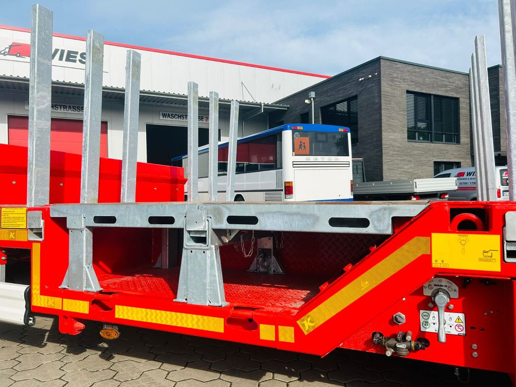 New Low loader semi-trailer Kässbohrer KSLA RJ Mega Jumbo Tieflader mit Radmulden tele: picture 9