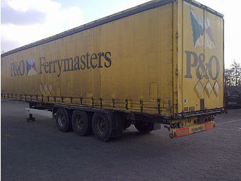 Curtainsider semi-trailer Krone 3 axle curtainsider with sliding roof and back doors: picture 1