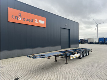Container transporter/ Swap body semi-trailer Krone 40FT/45FT, BPW+drum, empty weight: 4.720kg, NL-chassis, APK: 07/2023, 4x available: picture 1
