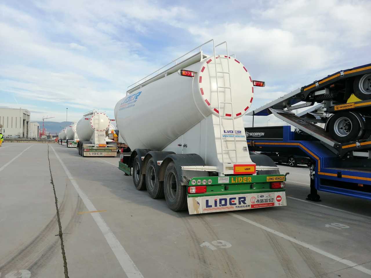 New Tanker semi-trailer for transportation of cement LIDER 2023 MODEL NEW CEMENT TANKER: picture 19